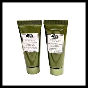 2 x Origins Dr Weil Mega-Mushroom Relief & Resilience Gel Lotion 0.5 fl.